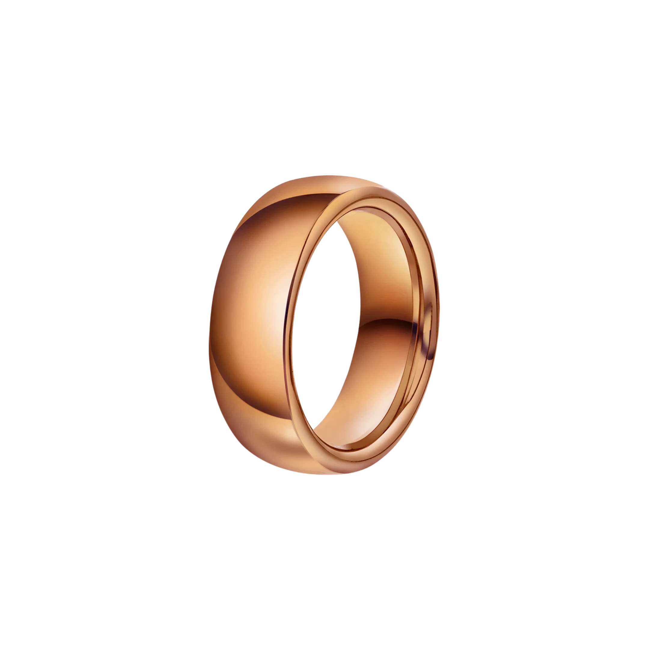 NC Christophersen Giftering oval glatt 7 mm, rosé gull