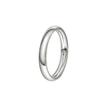 NC Christophersen Giftering rund skinne 3,5 mm, hvitt gull