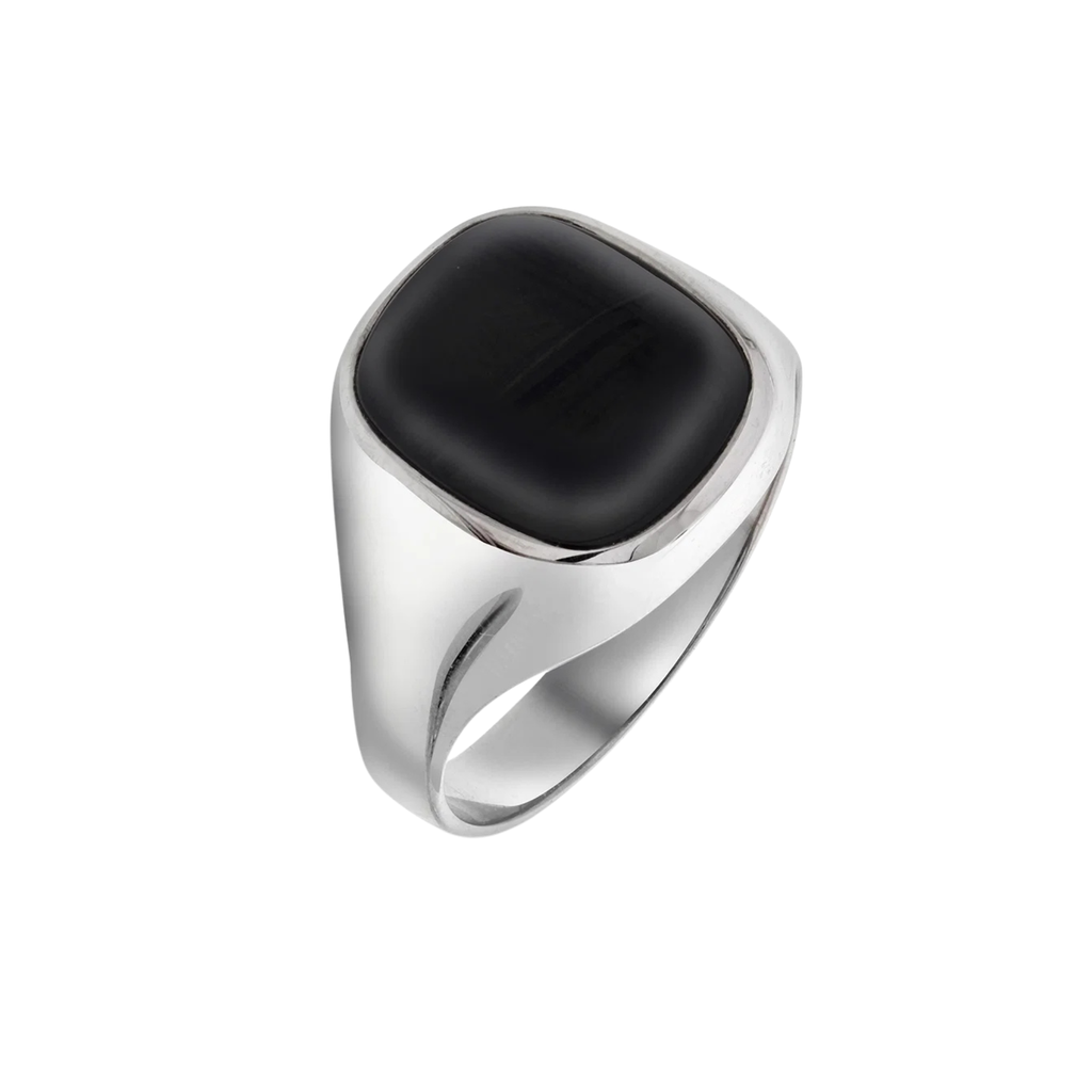 NC Christophersen Ring med Onyx, sølv