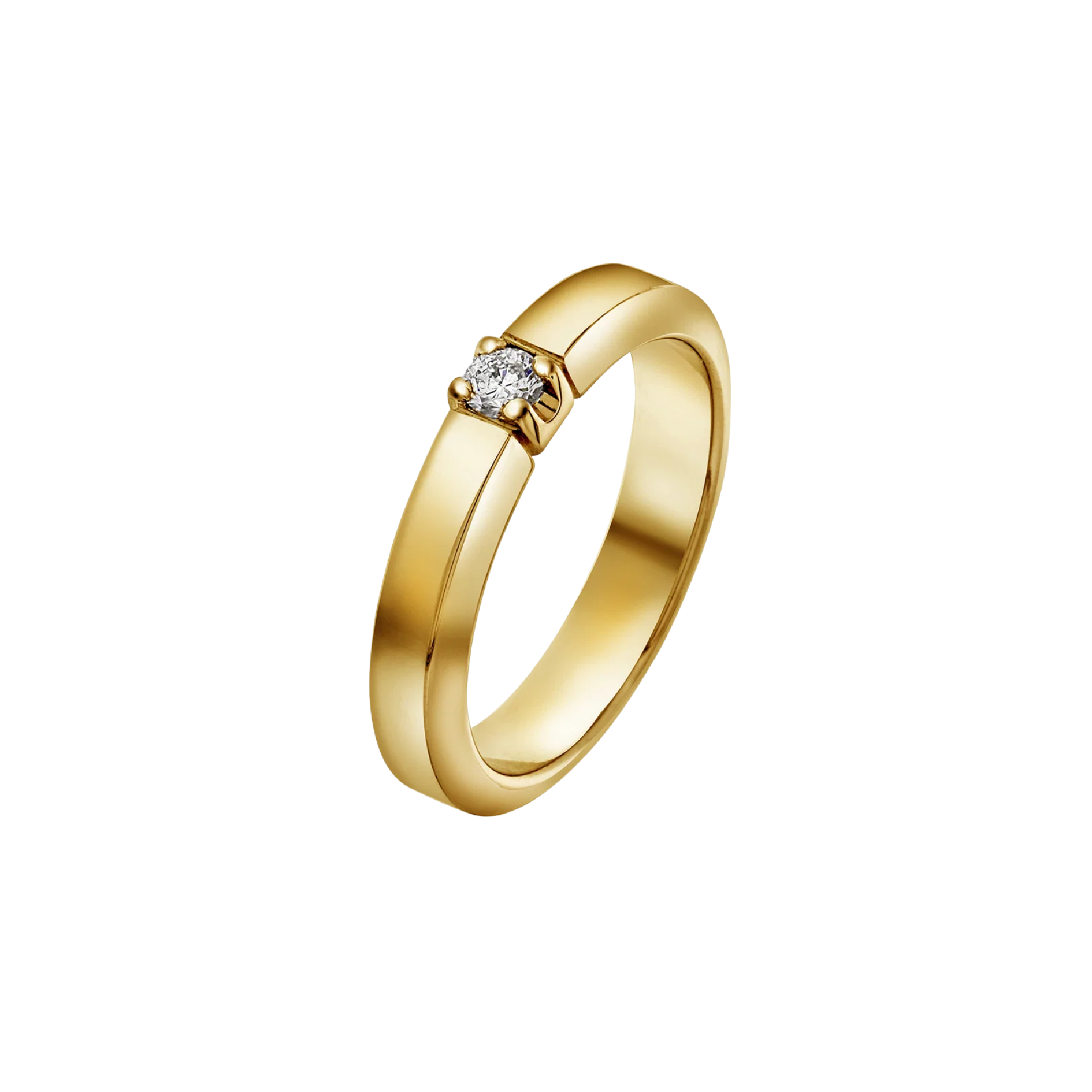 NC Christophersen Sigma alliansering, gull med diamant 0.10 ct tw.si