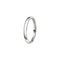 NC Christophersen giftering hvelvet/buet 2 mm, hvitt gull