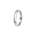NC Christophersen giftering hvelvet/buet 3 mm, hvitt gull