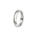 NC Christophersen giftering hvelvet/buet 4 mm, hvitt gull