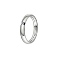 NC Christophersen giftering, hvitt gull med diamant 0.05 tw.si