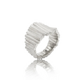 Noën Forest ring medium, rhodinert sølv