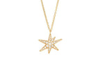 Ole Lyngaard Copenhagen Funky Stars Collier kjede, gull og diamanter