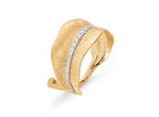 Ole Lyngaard Copenhagen Leaves ring medium, gull og diamanter