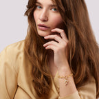 Ole Lyngaard Copenhagen Young Fish charm rutilkvarts og diamanter, gull