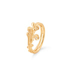 Ole Lynggaard Copenhagen BoHo gull ring med diamant