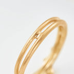 Ole Lynggaard Copenhagen BoHo gull ring med diamant