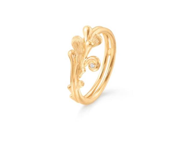 Ole Lynggaard Copenhagen BoHo gull ring med diamant