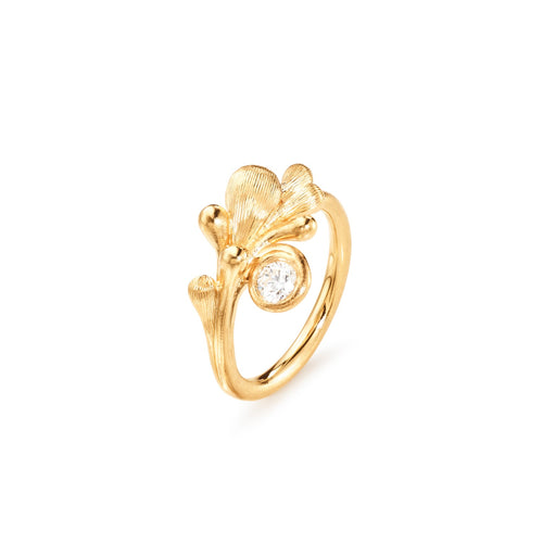 Ole Lynggaard Copenhagen BoHo ring, gull med diamant