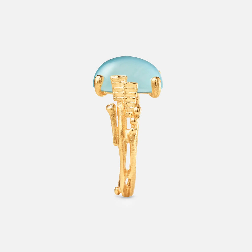 Ole Lynggaard Copenhagen BoHo ring liten med akvamarin