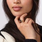 Ole Lynggaard Copenhagen BoHo ring medium, gull med røykkvarts og diamanter