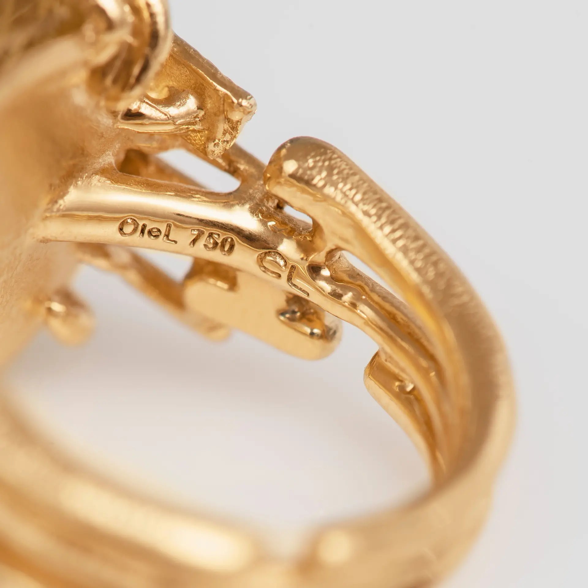 Ole Lynggaard Copenhagen BoHo ring stor, gull med rutillkvarts