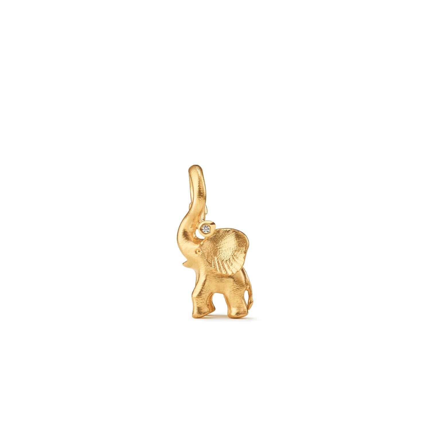 Ole Lynggaard Copenhagen Elefant Charm gull med diamant
