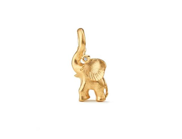 Ole Lynggaard Copenhagen Elefant Charm gull med diamant