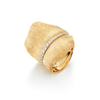 Ole Lynggaard Copenhagen Leaves Ring Large, gull og diamanter