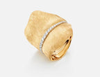 Ole Lynggaard Copenhagen Leaves Ring Large, gull og diamanter