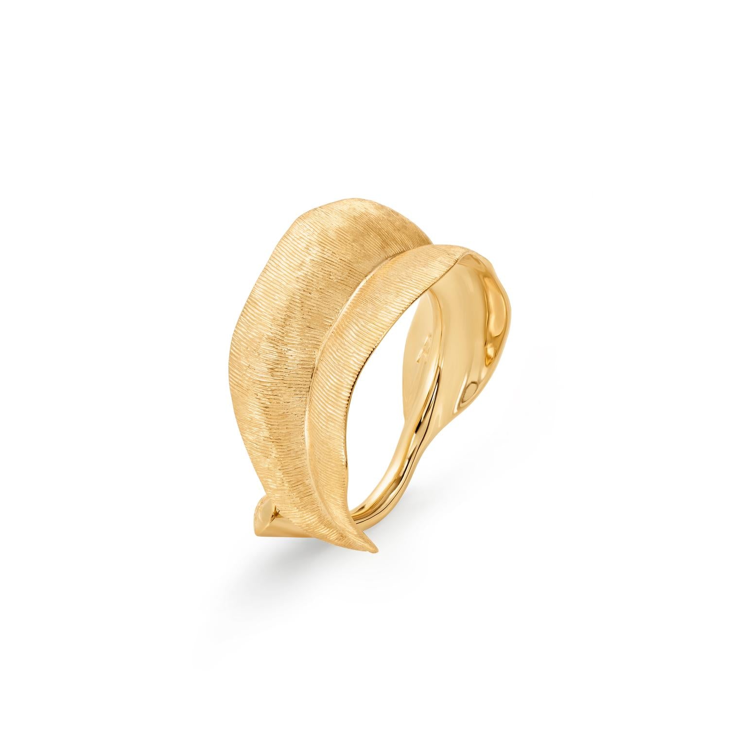 Ole Lynggaard Copenhagen Leaves Ring Medium, gull