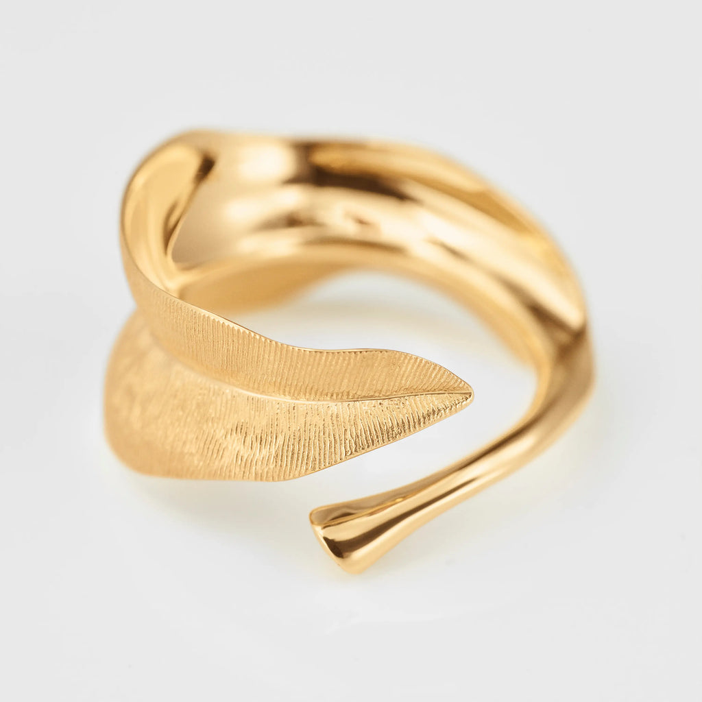 Ole Lynggaard Copenhagen Leaves Ring Medium, gull