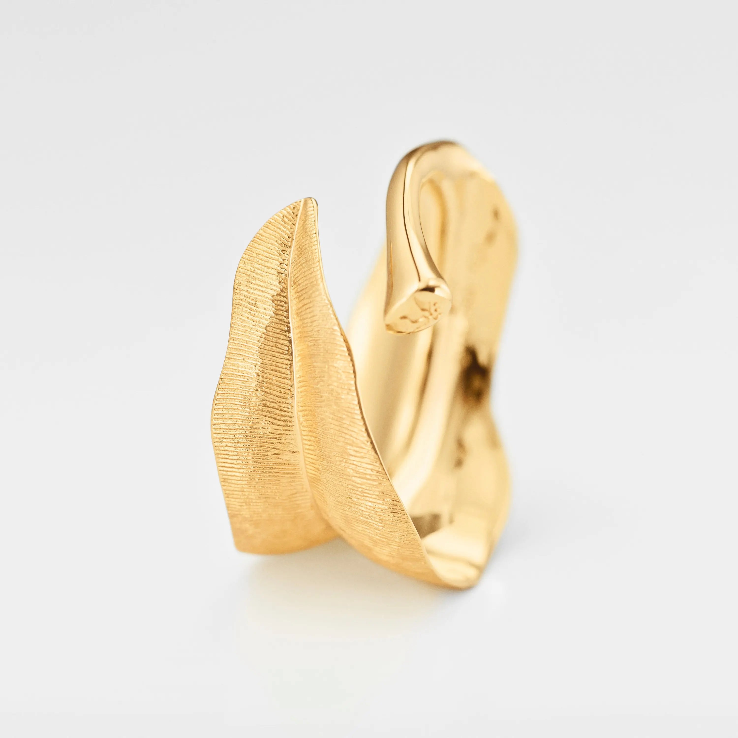 Ole Lynggaard Copenhagen Leaves Ring Medium, gull