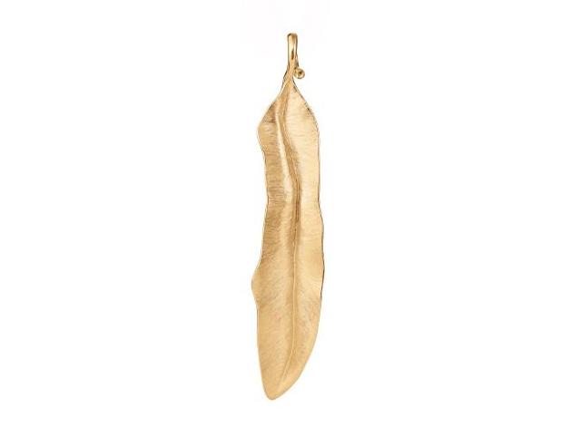 Ole Lynggaard Copenhagen Leaves anheng medium, gull