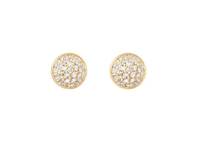 Ole Lynggaard Copenhagen Lotus Øredobber Pavé med 52 diamanter, gull