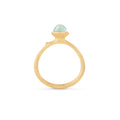Ole Lynggaard Copenhagen Lotus ring 0 med akvamarin, gull