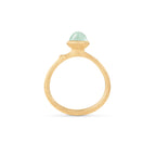 Ole Lynggaard Copenhagen Lotus ring 0 med akvamarin, gull
