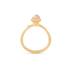 Ole Lynggaard Copenhagen Lotus ring 0 med blush månesten, gull