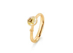 Ole Lynggaard Copenhagen Lotus ring 0 med rutilkvarts, gull