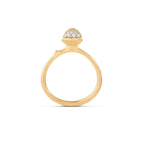 Ole Lynggaard Copenhagen Lotus ring 0 pavé, gull