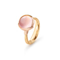 Ole Lynggaard Copenhagen Lotus ring 2 med rosenkvarts, gull
