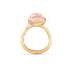 Ole Lynggaard Copenhagen Lotus ring 2 med rosenkvarts, gull