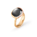 Ole Lynggaard Copenhagen Lotus ring 3 med grå månesten, gull og diamanter
