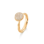 Ole Lynggaard Copenhagen Lotus ring medium pavé, gull