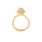 Ole Lynggaard Copenhagen Lotus ring medium pavé, gull