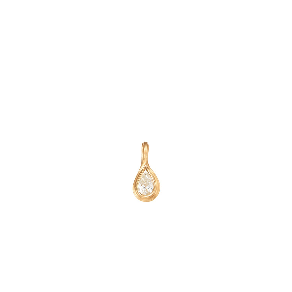 Ole Lynggaard Copenhagen Ocean Drop solitaire anheng 50 ct, gull