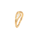 Ole Lynggaard Copenhagen Ocean Drops solitaire ring 0,30 ct, gull
