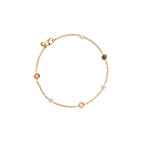 Ole Lynggaard Copenhagen Shooting Stars armbånd med blush og grå månesten, hvit ferskvannsperle og diamanter