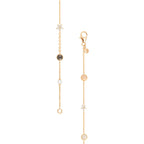 Ole Lynggaard Copenhagen Shooting Stars armbånd med blush og grå månesten, hvit ferskvannsperle og diamanter