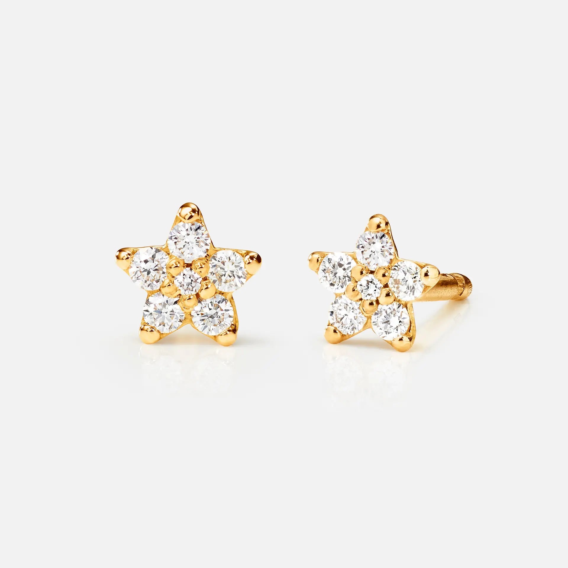 Ole Lynggaard Copenhagen Shooting Stars øredobber mini gult gull og diamanter