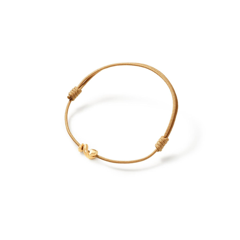 Ole Lynggaard Copenhagen Snakes armbånd mini charm beige, gull