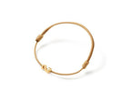 Ole Lynggaard Copenhagen Snakes armbånd mini charm beige, gull