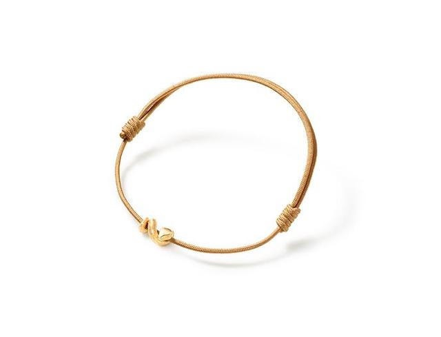 Ole Lynggaard Copenhagen Snakes armbånd mini charm beige, gull
