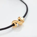 Ole Lynggaard Copenhagen Snakes armbånd mini charm sort, gull