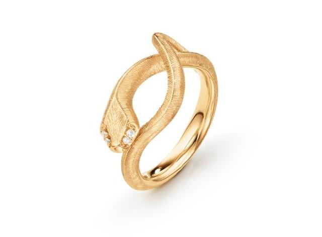 Ole Lynggaard Copenhagen Snakes ring liten, gull