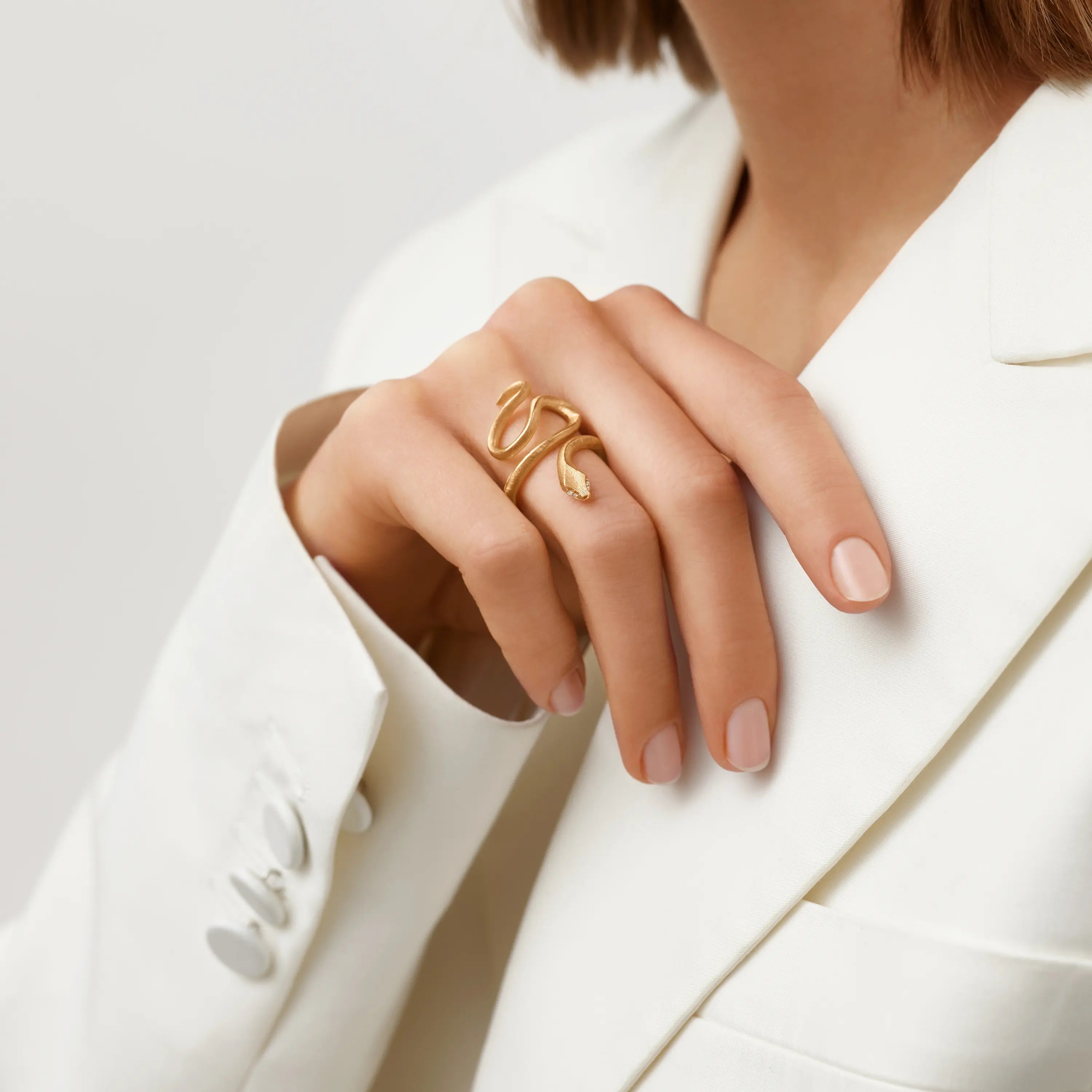 Ole Lynggaard Copenhagen Snakes ring medium, gull