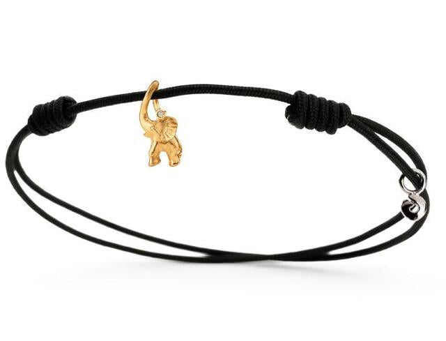 Ole Lynggaard Copenhagen armbånd Elefant mini gull med diamant